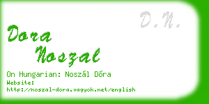 dora noszal business card